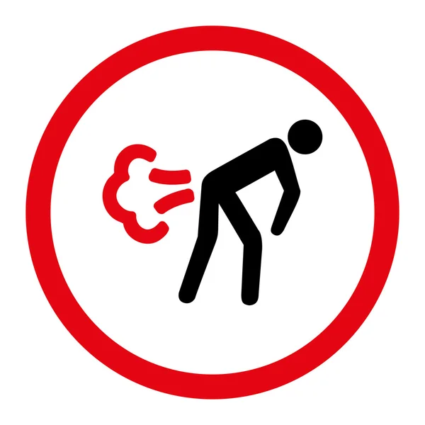Fart Circled Vector Icon — 스톡 벡터