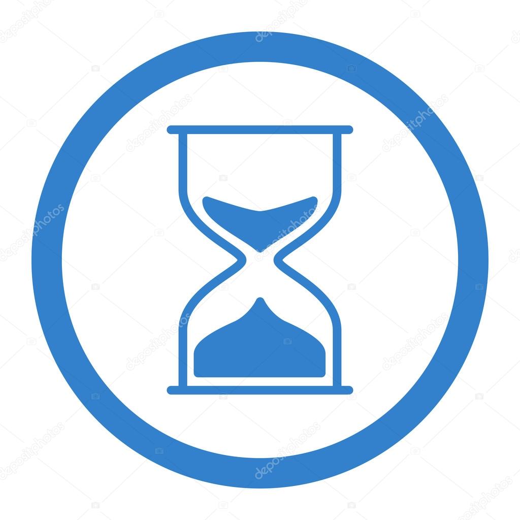 Hourglass Circled Vector Icon