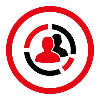 Sickness Diagram Circled Vector Icon