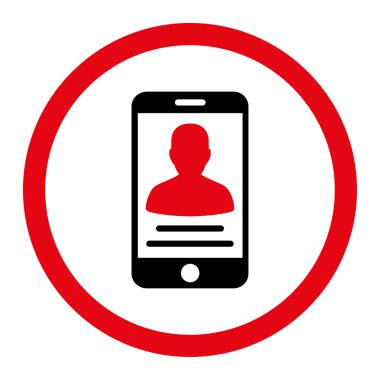 Client Mobile Account Rounded Vector Icon