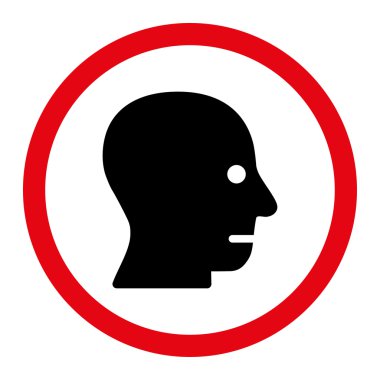 Patient Head Circled Vector Icon