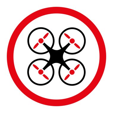 Hava helikopter daire içinde vektör simgesi