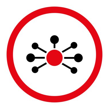 Bağlantıları yuvarlak vektör simgesi