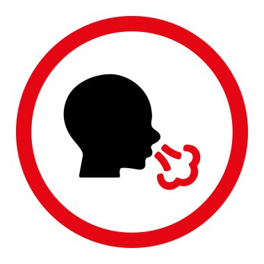 Yuvarlak vektör simge hapşırma