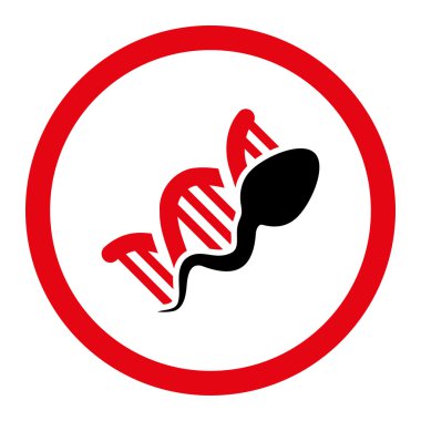 Sperm Replication Circled Vector Icon
