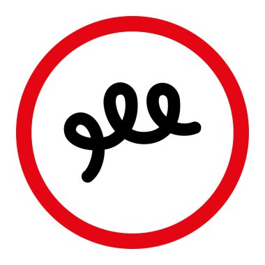 Spiral basili yuvarlak vektör simgesi