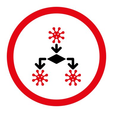 Virus Replication Circled Vector Icon