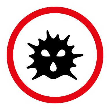 Virus Structure Circled Vector Icon