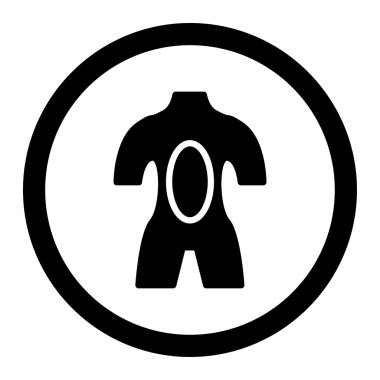 Anatomi daire içinde vektör simgesi