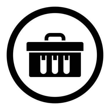 Analiz daire içinde vektör simgesi