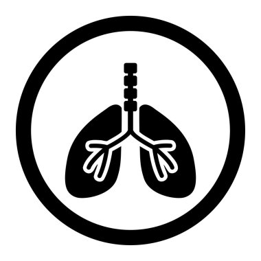 Sistem daire içinde vektör simge nefes