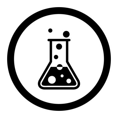 Kaynar sıvı daire içinde vektör simgesi