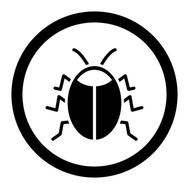 Hata yuvarlak vektör simgesi