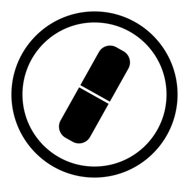 Capsule Circled Vector Icon