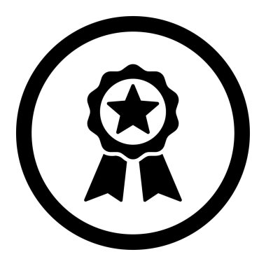 Certification Stamp Circled Vector Icon
