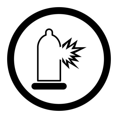 Koruma hasar daire içinde vektör simgesi