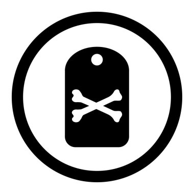 Dead Tag Rounded Vector Icon