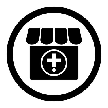 Drug Shop Circled Vector Icon