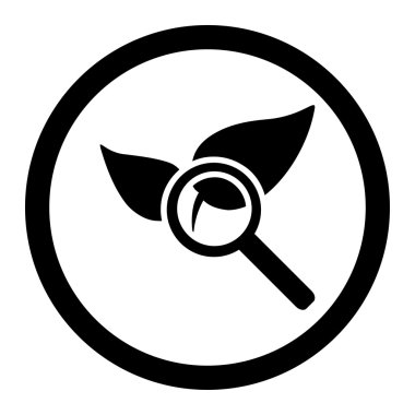 Doğal ağrı kesici yuvarlak vektör simge keşfetmek