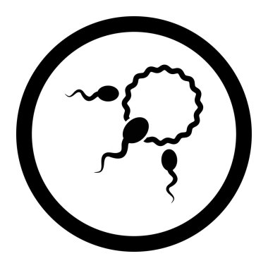 Fertilizasyon daire içinde vektör simgesi