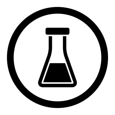 Şişesi daire içinde vektör simgesi