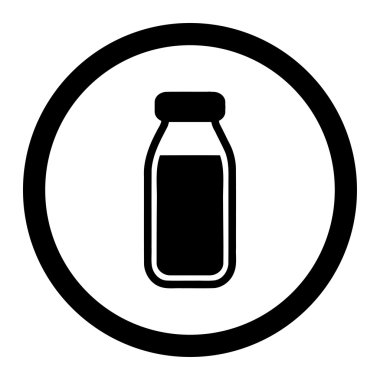 Konteyner daire içinde vektör simgesi