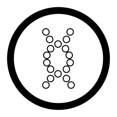 Genom daire içinde vektör simgesi