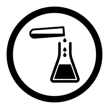 Sıvı transfüzyonu yuvarlak vektör simgesi