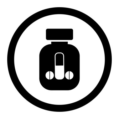 Male Medicine Circled Vector Icon