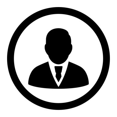 Yöneticisi daire içinde vektör simgesi