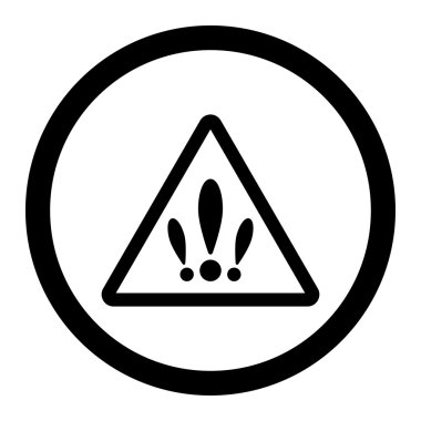 Birden fazla sorun yuvarlak vektör simgesi