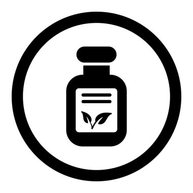 Natural Drugs Circled Vector Icon