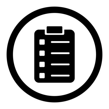 Pad Form Circled Vector Icon