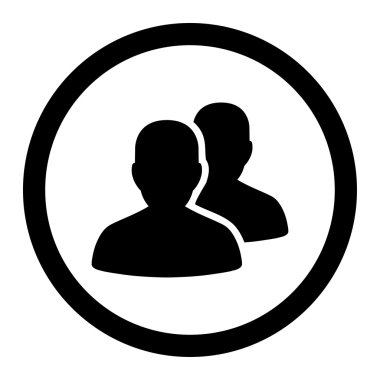 Hastalar yuvarlak vektör simgesi