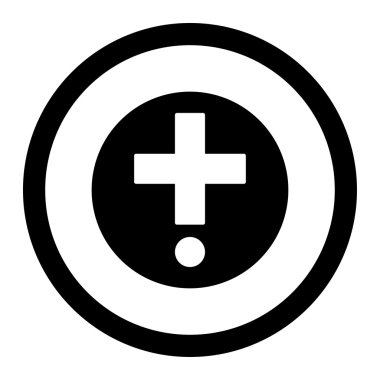 Eczane daire içinde vektör simgesi