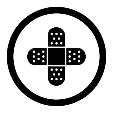 Yuvarlak vektör simge alçı