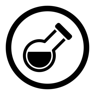 Şişesi yuvarlak vektör simgesi