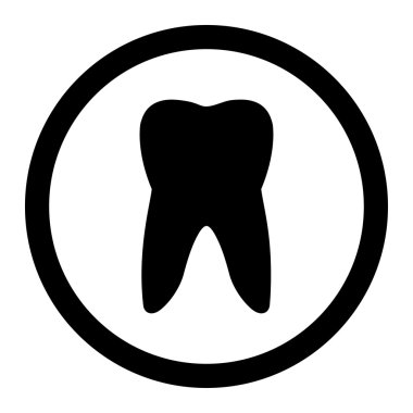 Tooth Circled Vector Icon