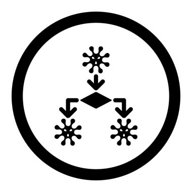 Virus Replication Rounded Vector Icon