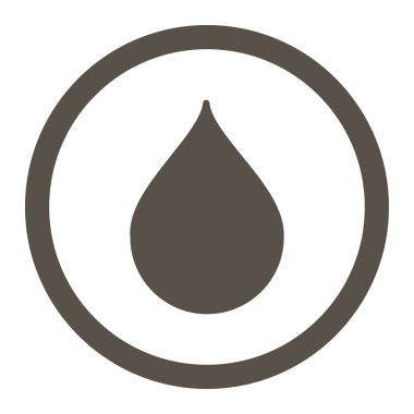 Yuvarlak vektör simge damla