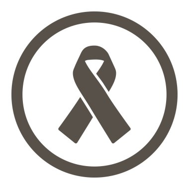 Dayanışma kurdele daire içinde vektör simgesi