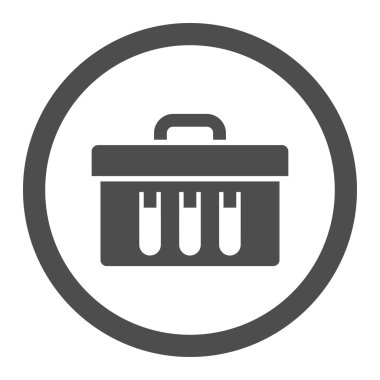 Test daire içinde vektör simgesi