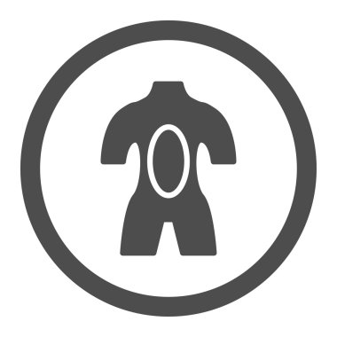 Anatomi daire içinde vektör simgesi