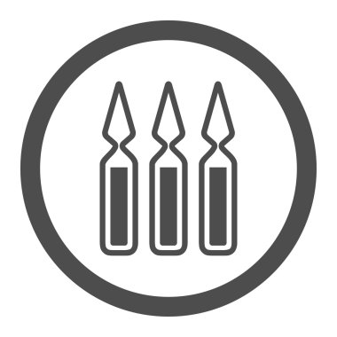 Ampul daire içinde vektör simgesi