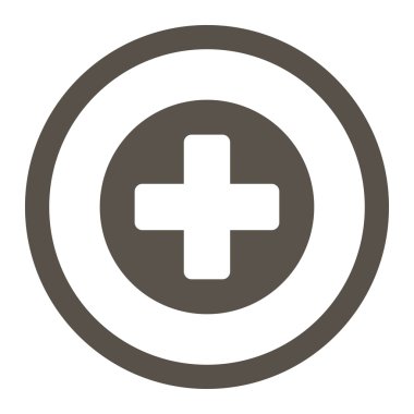 Tıp daire içinde vektör simgesi