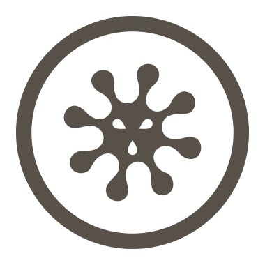 Enfeksiyon daire içinde vektör simgesi