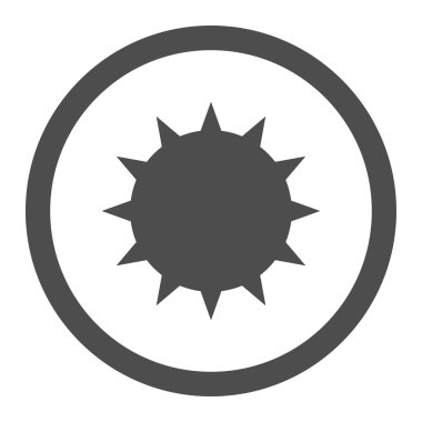 Bakteri yuvarlak vektör simgesi