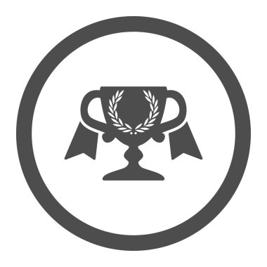 Ödülü Kupası daire içinde vektör simgesi