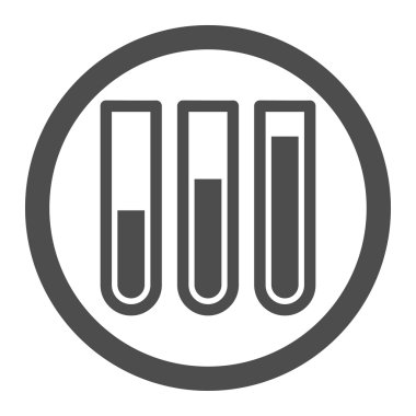 Kan testi daire içinde vektör simgesi