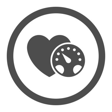 Tansiyon ölçer vektör simgesi daire